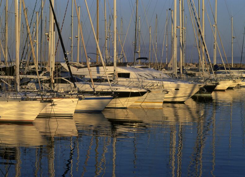 Segelboote im Hafen von Le Lavandou