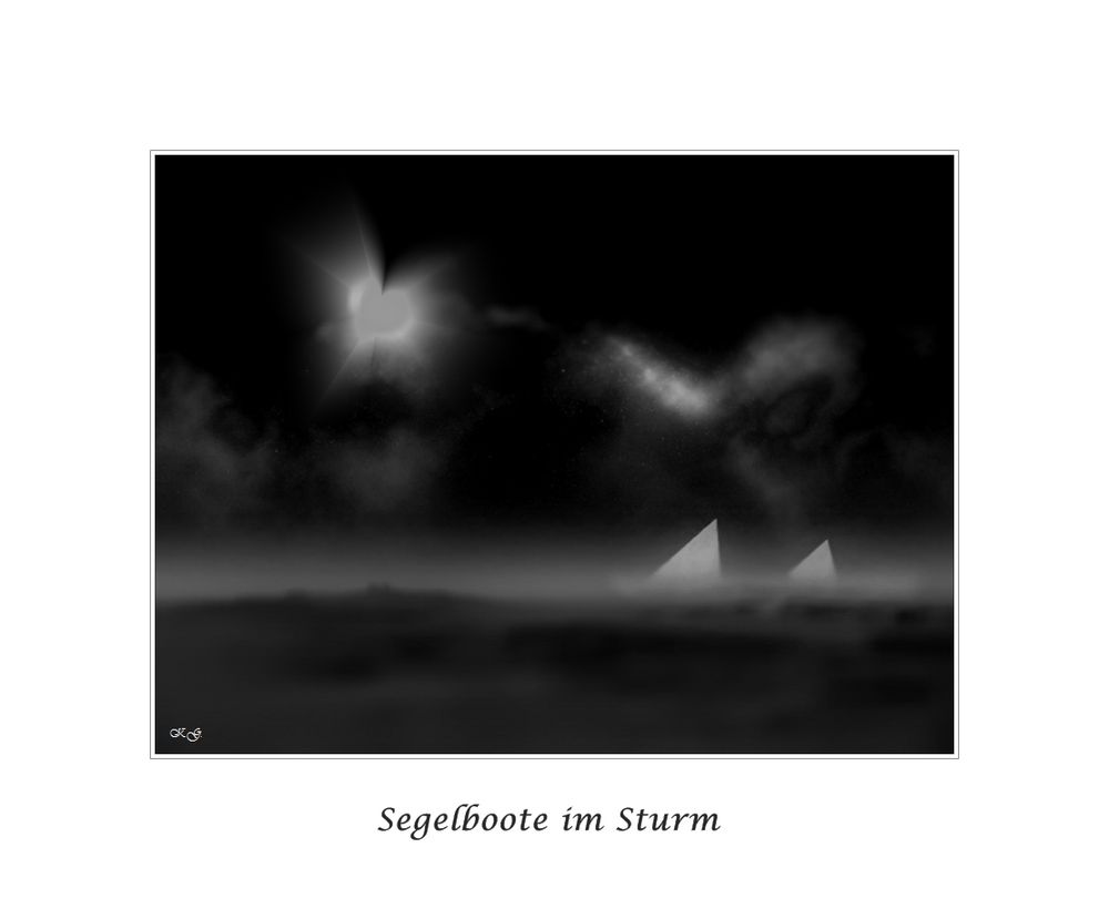 Segelboote im Sturm