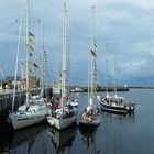 Segelboote im Südhafen von Helgoland