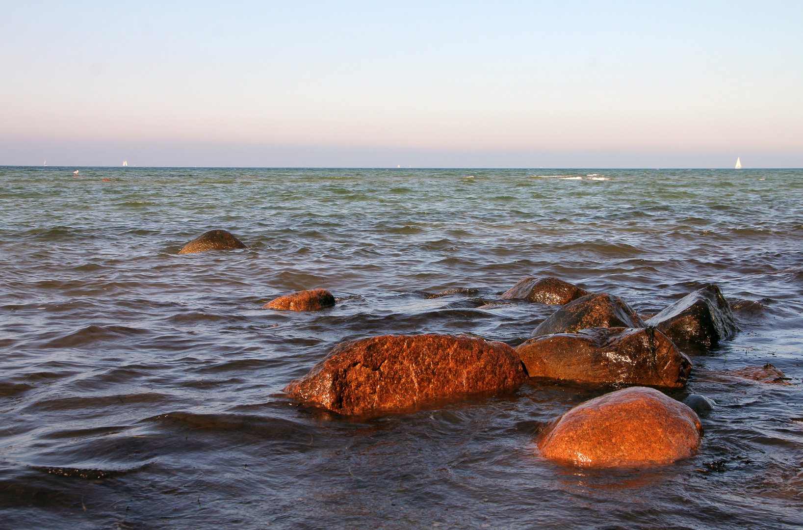 -Segelboote in Sicht-