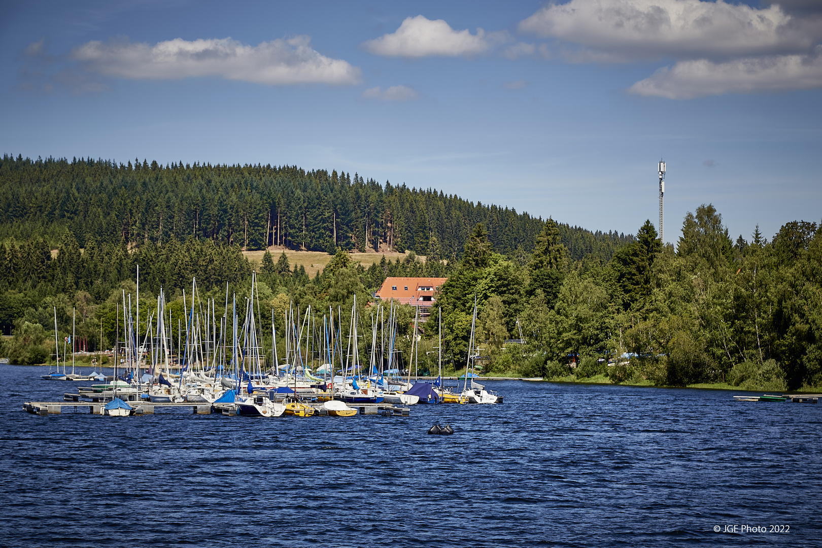 Segelboote vom Segelverein Schluchsee