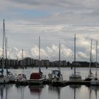 Segelboote warten auf ihren Einsatz