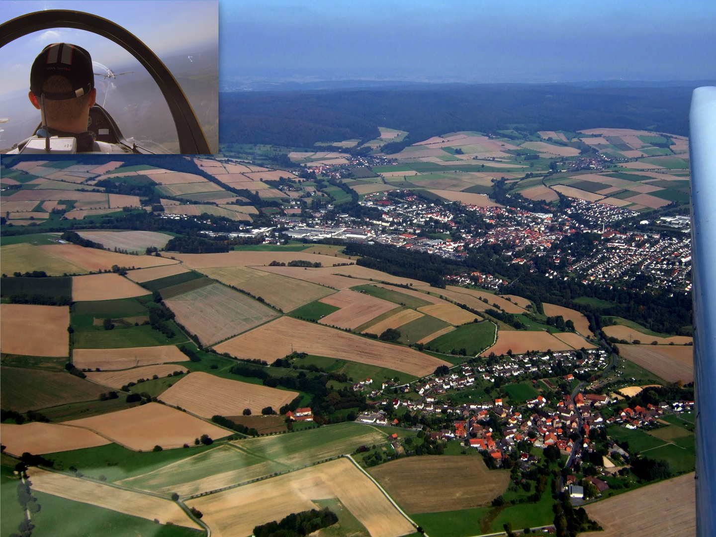 -Segelflug... der Blick aus 550 m Höhe-