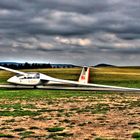 Segelflugzeug auf der Wasserkuppe