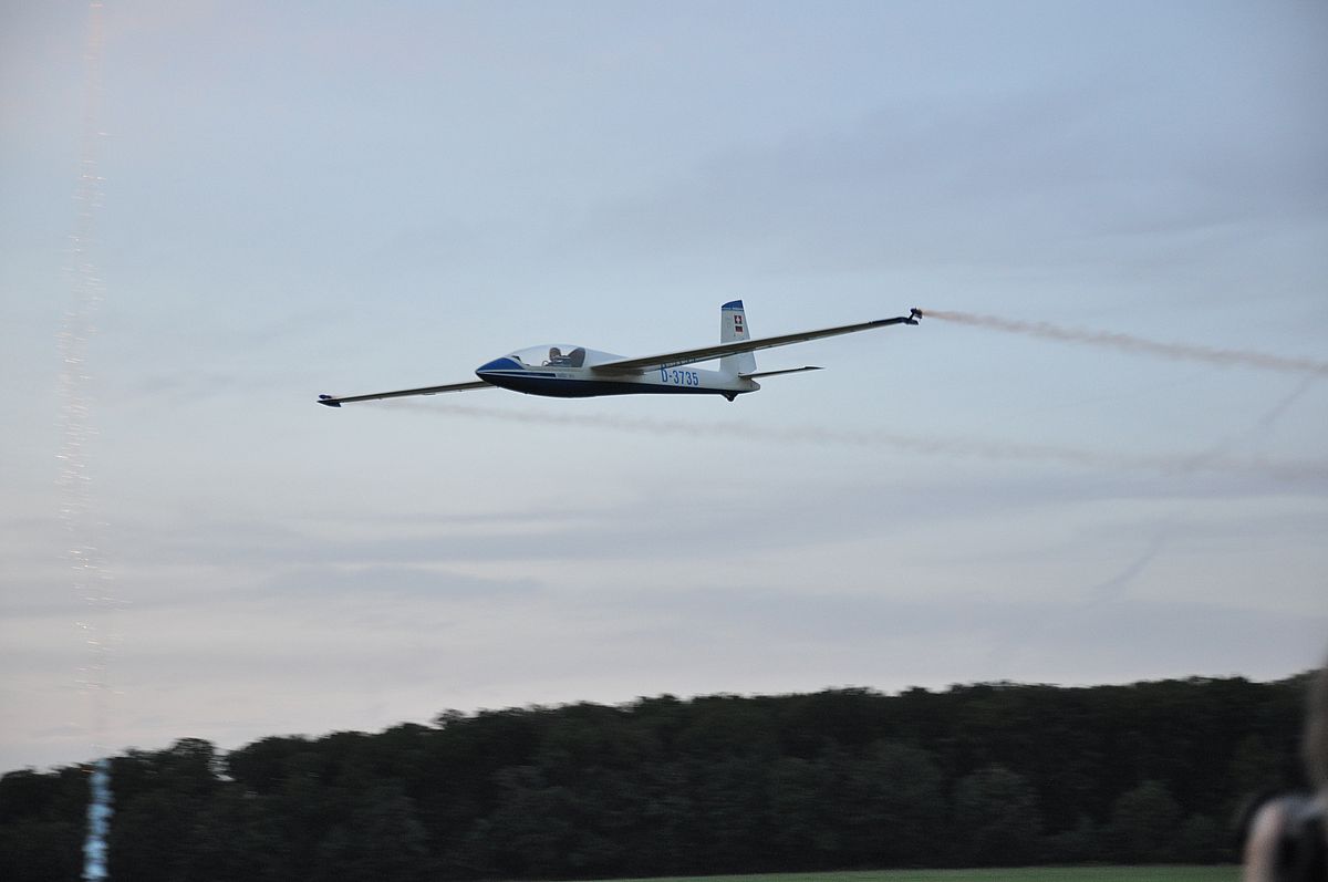 Segelkunstflug mit Tine Kirchberg - Überflug