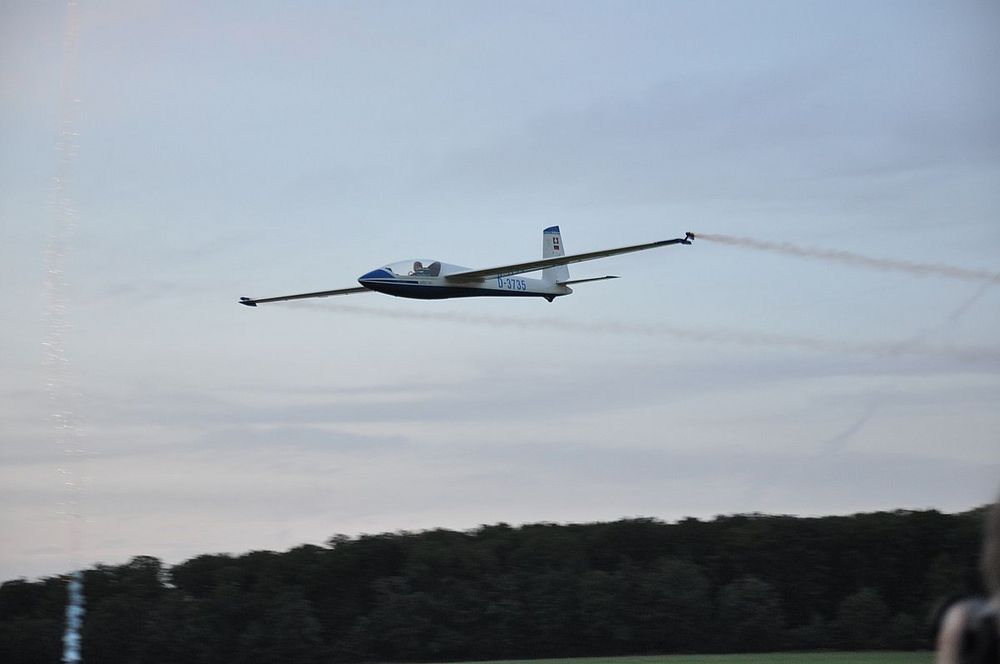 Segelkunstflug mit Tine Kirchberg - Überflug