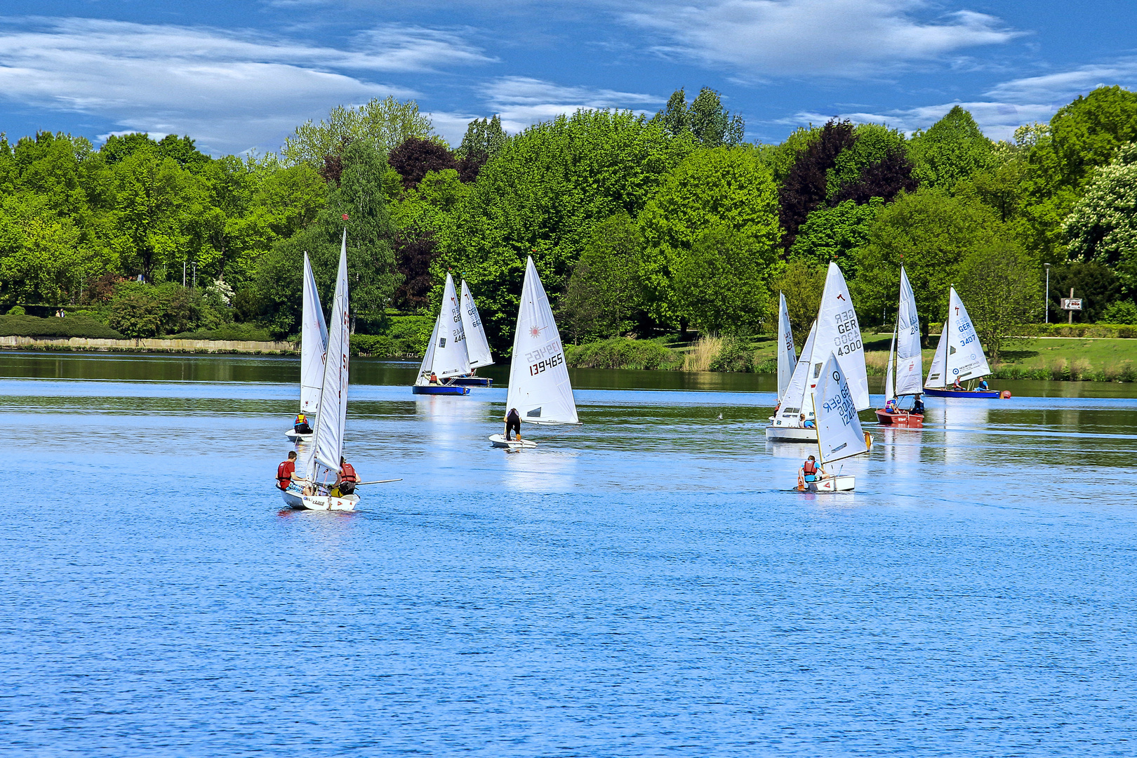 Segeln auf dem Bocholter Aasee