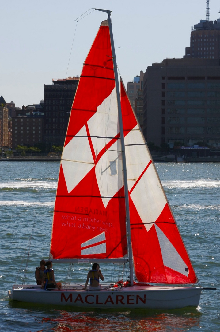 Segeln auf dem Hudson River