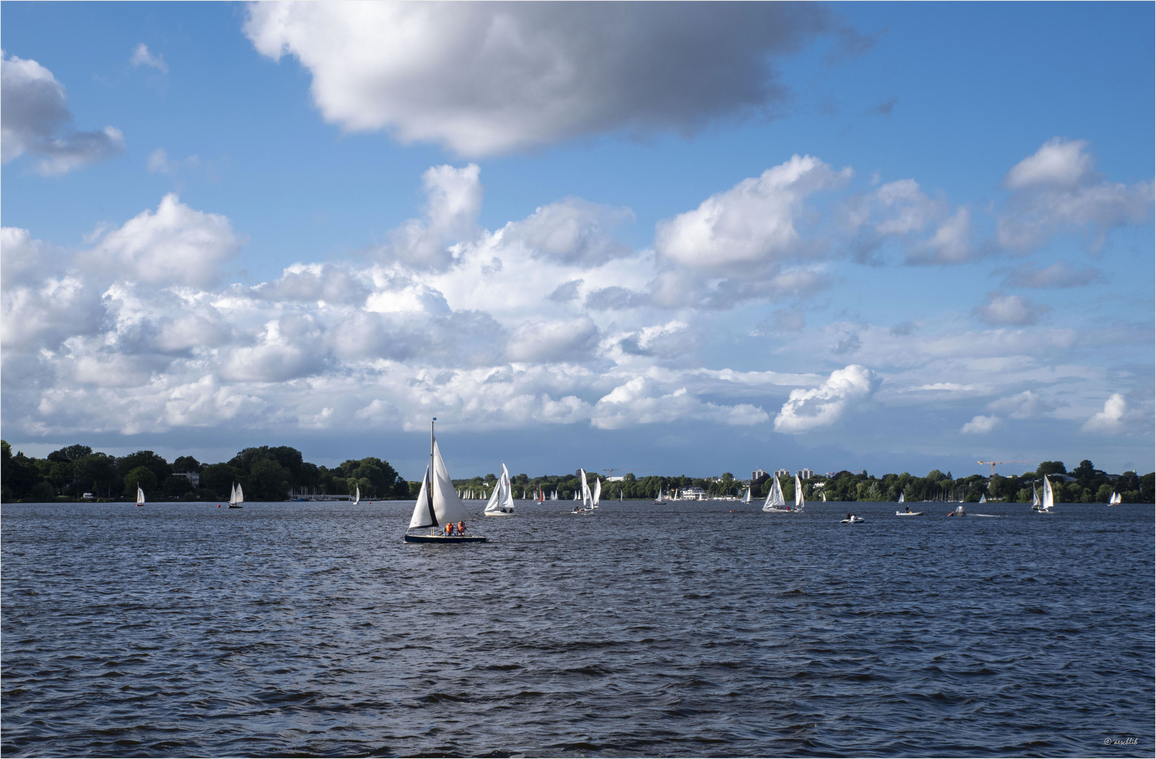 Segeln auf der Alster...