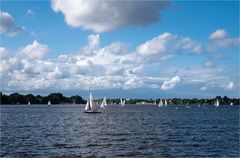 Segeln auf der Alster...