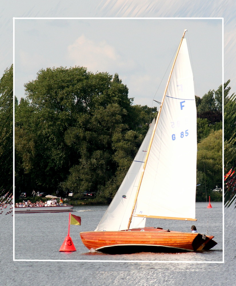 Segeln auf der Aussenalster