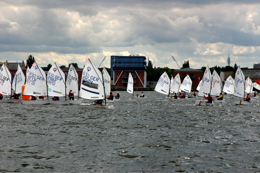 Segeln auf der Warnow die Kleinen