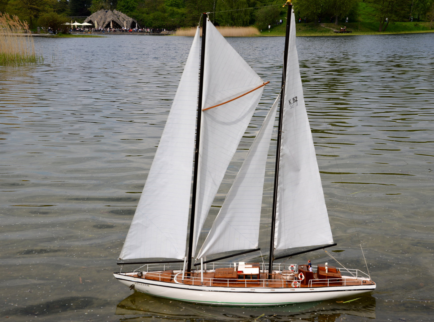 Segeln im Britzer Garten in Berlin