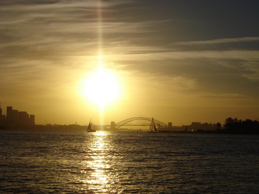 Segeln im Hafen von Sydney