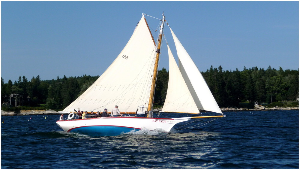 segeln in Boothbay Harbor / Maine