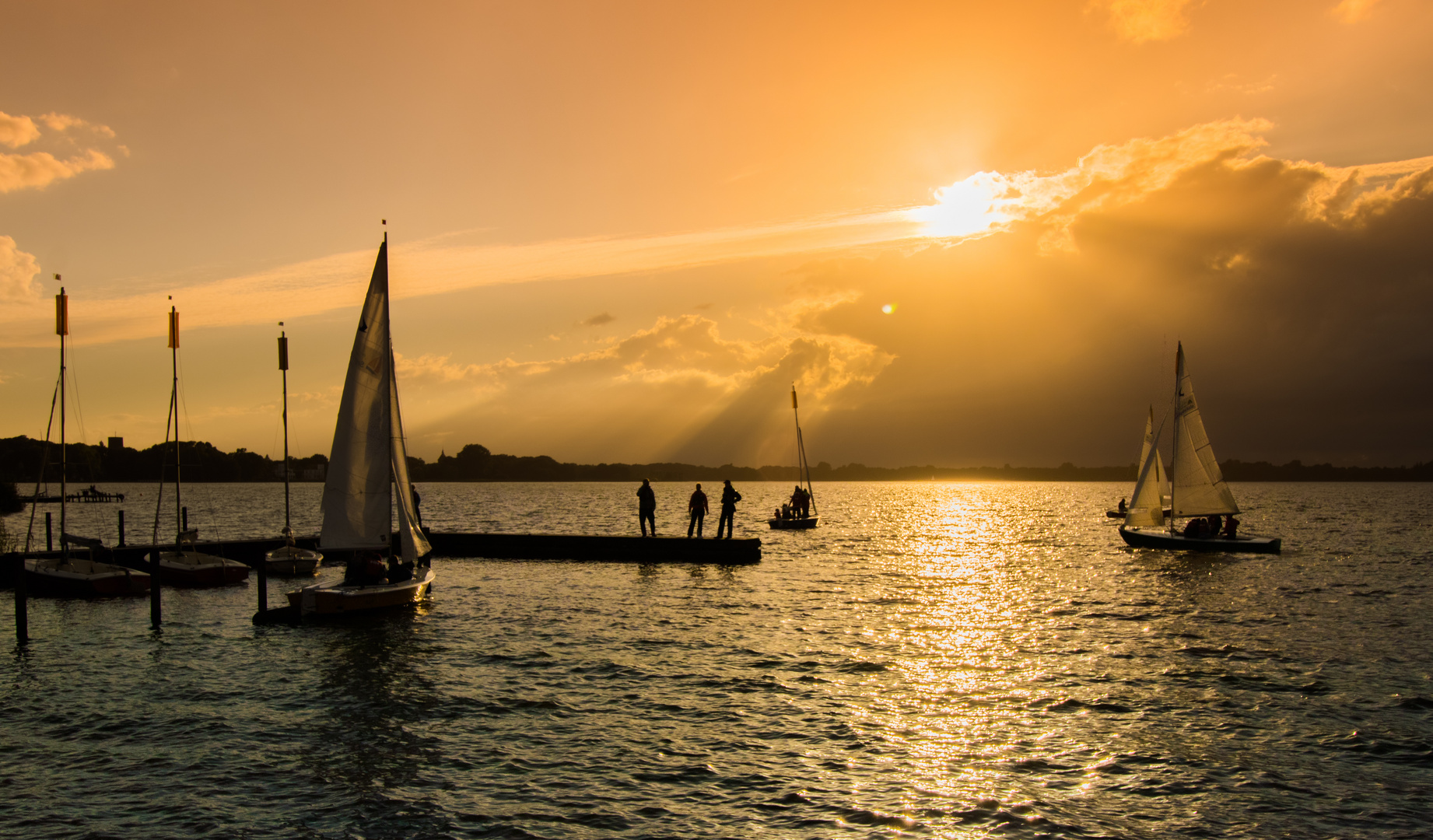 Segeln in der Abendsonne