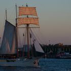 Segeln in der Abendsonne im Hafen (9.10.10)