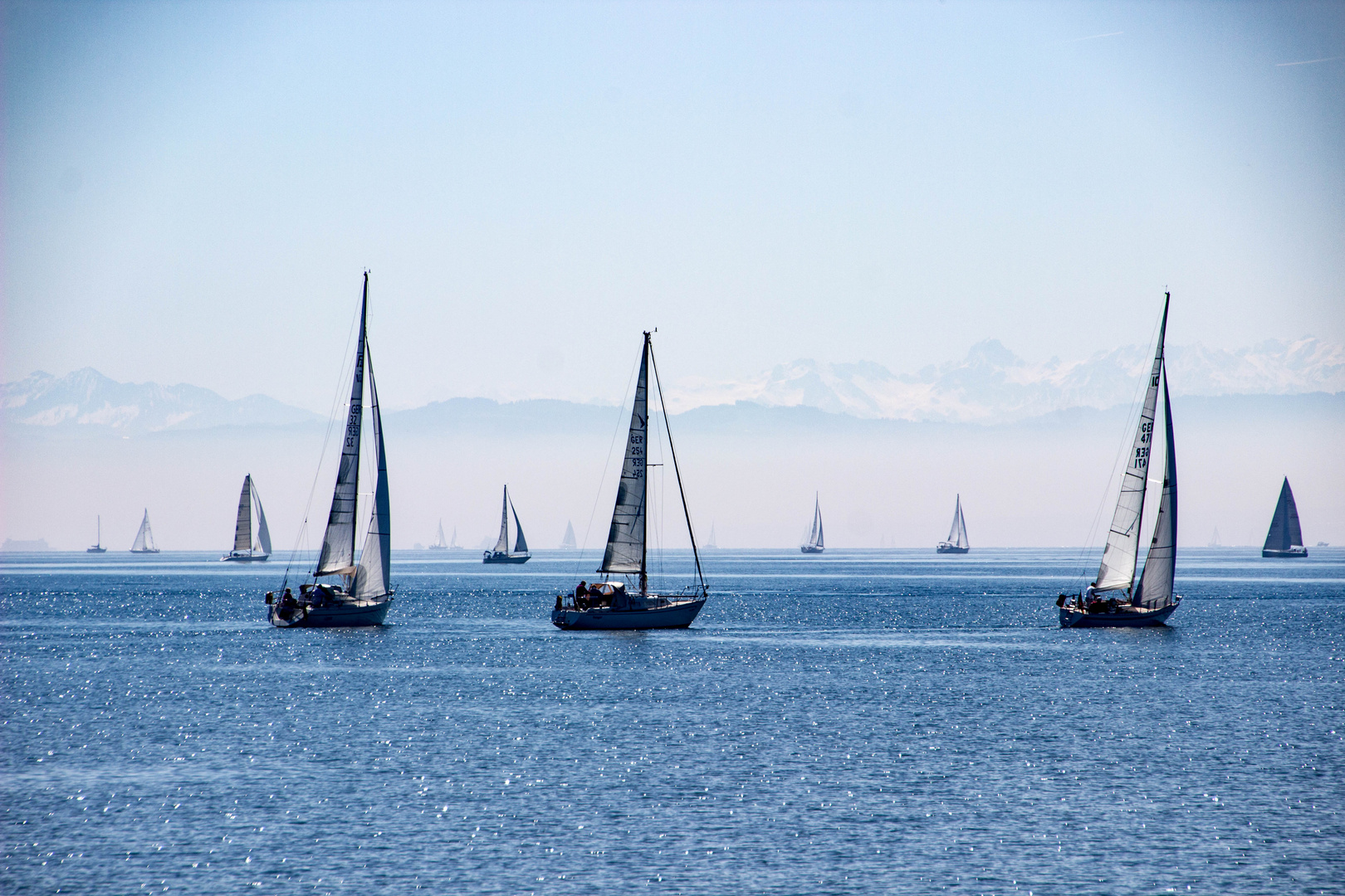 Segeln mit Alpenblick