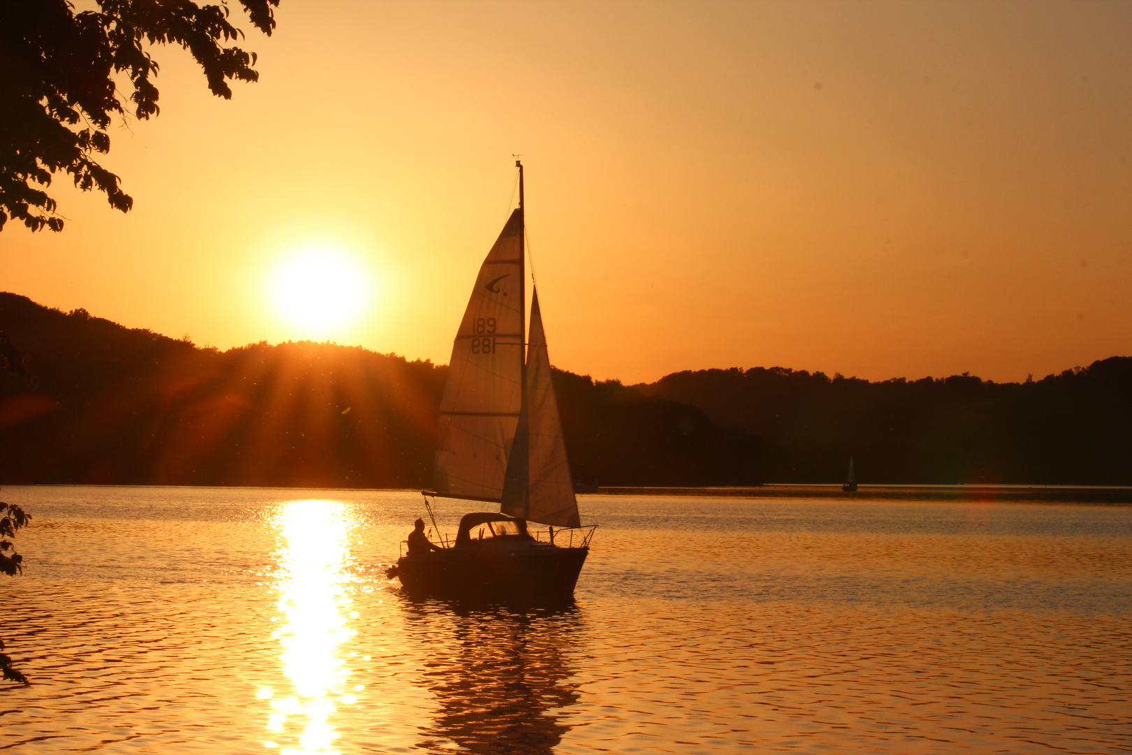 Segeln mit der Abendsonne