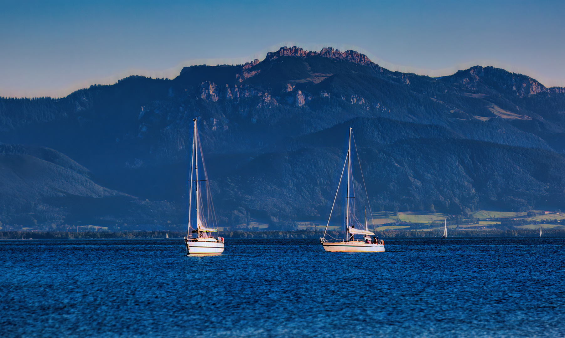 segeln runter  am Abend