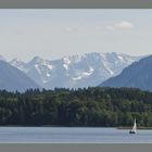 Segeln vor dem Wettersteinmassiv...