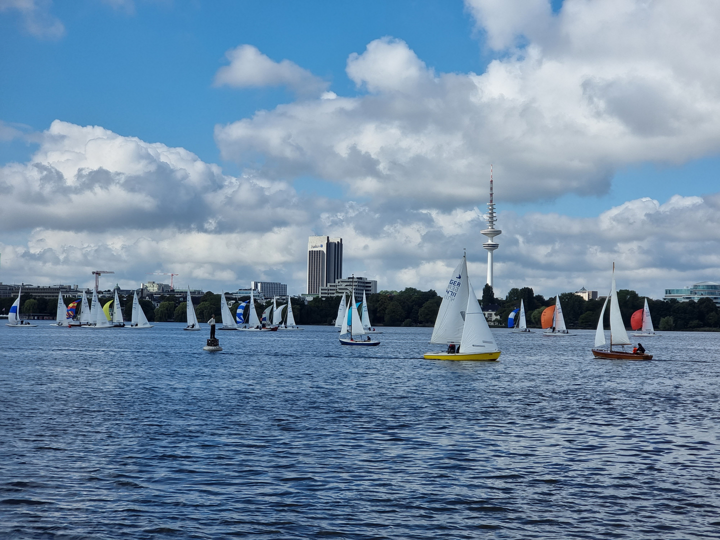 Segelregatta auf der Alster Hamburg