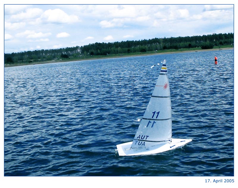 Segelregatta der Modelboote