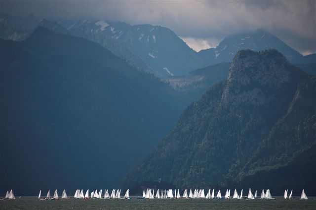 Segelregatta im Traunsee