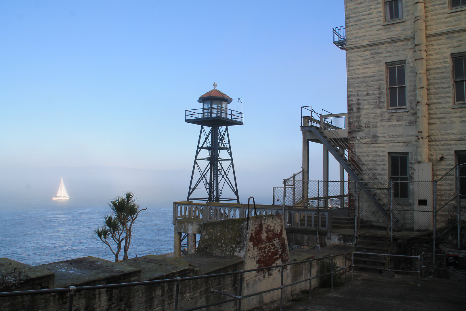 Segelromantik aus Sicht von Alcatraz