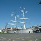 Segelschiff am Hafen von Finnland