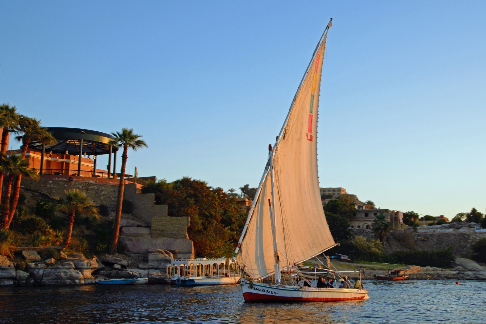 Segelschiff am Nil.