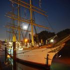 Segelschiff Deutschland bei Nacht
