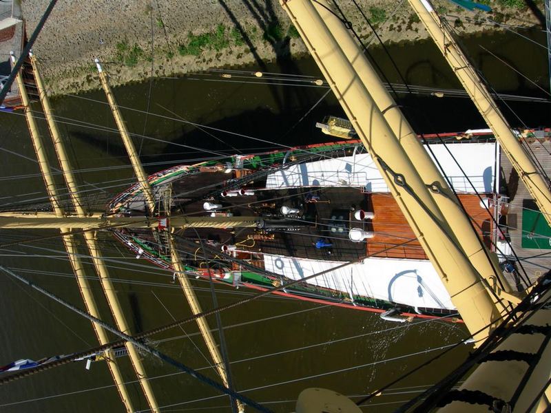 Segelschiff Deutschland von oben 1