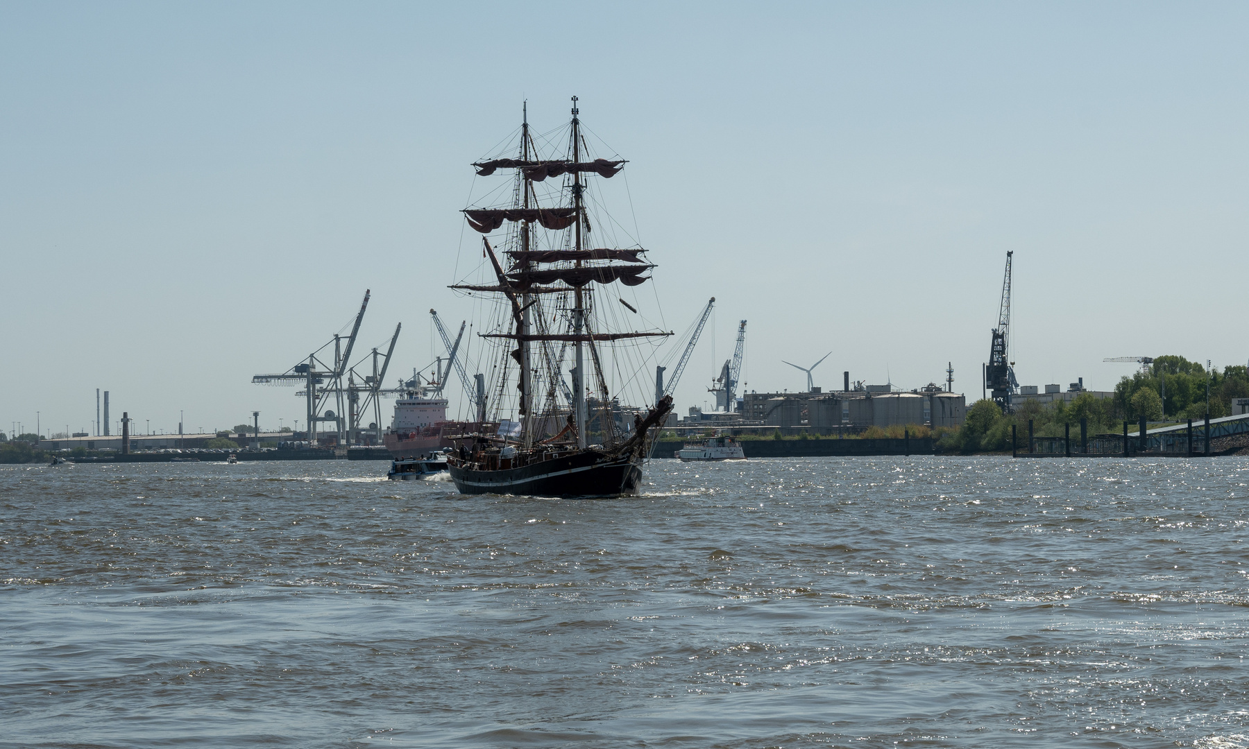 Segelschiff- Hafen Hamburg