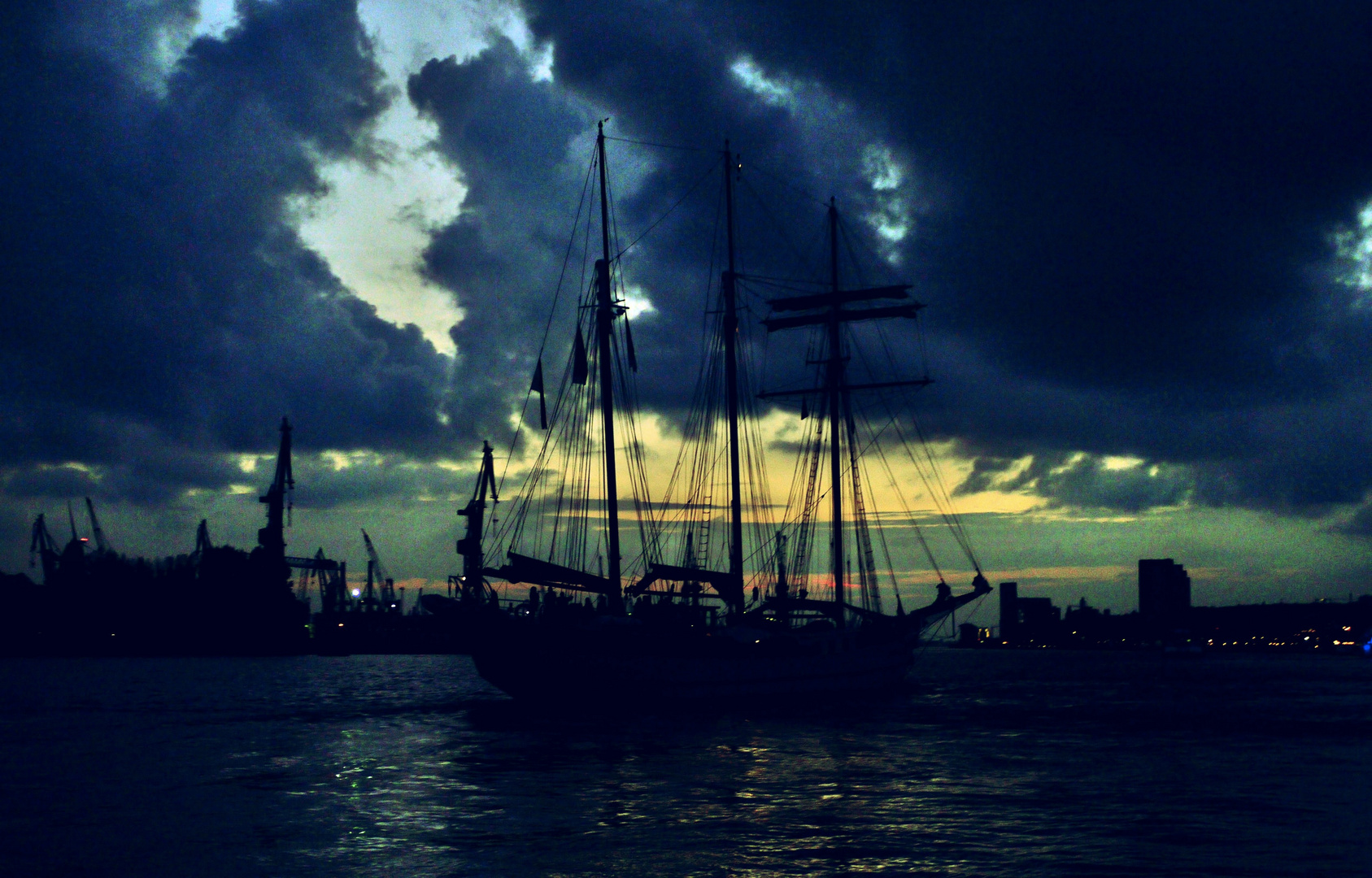 Segelschiff, Hamburger Hafen