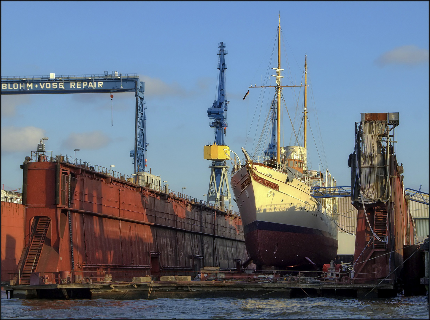 Segelschiff im Dock....