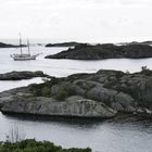 Segelschiff im Fjord