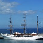 Segelschiff im Hafen von Tallinn