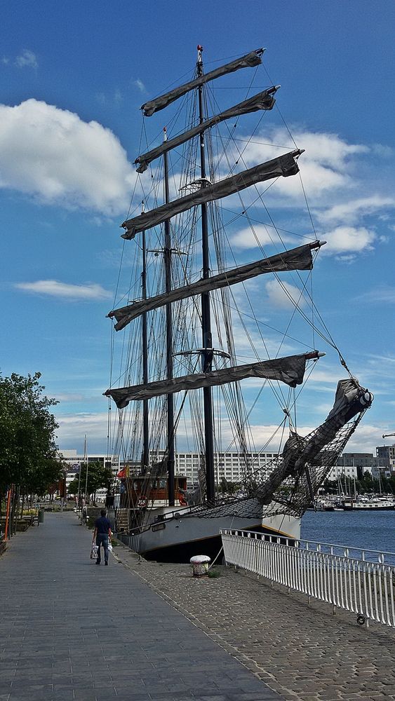 Segelschiff in Antwerpen