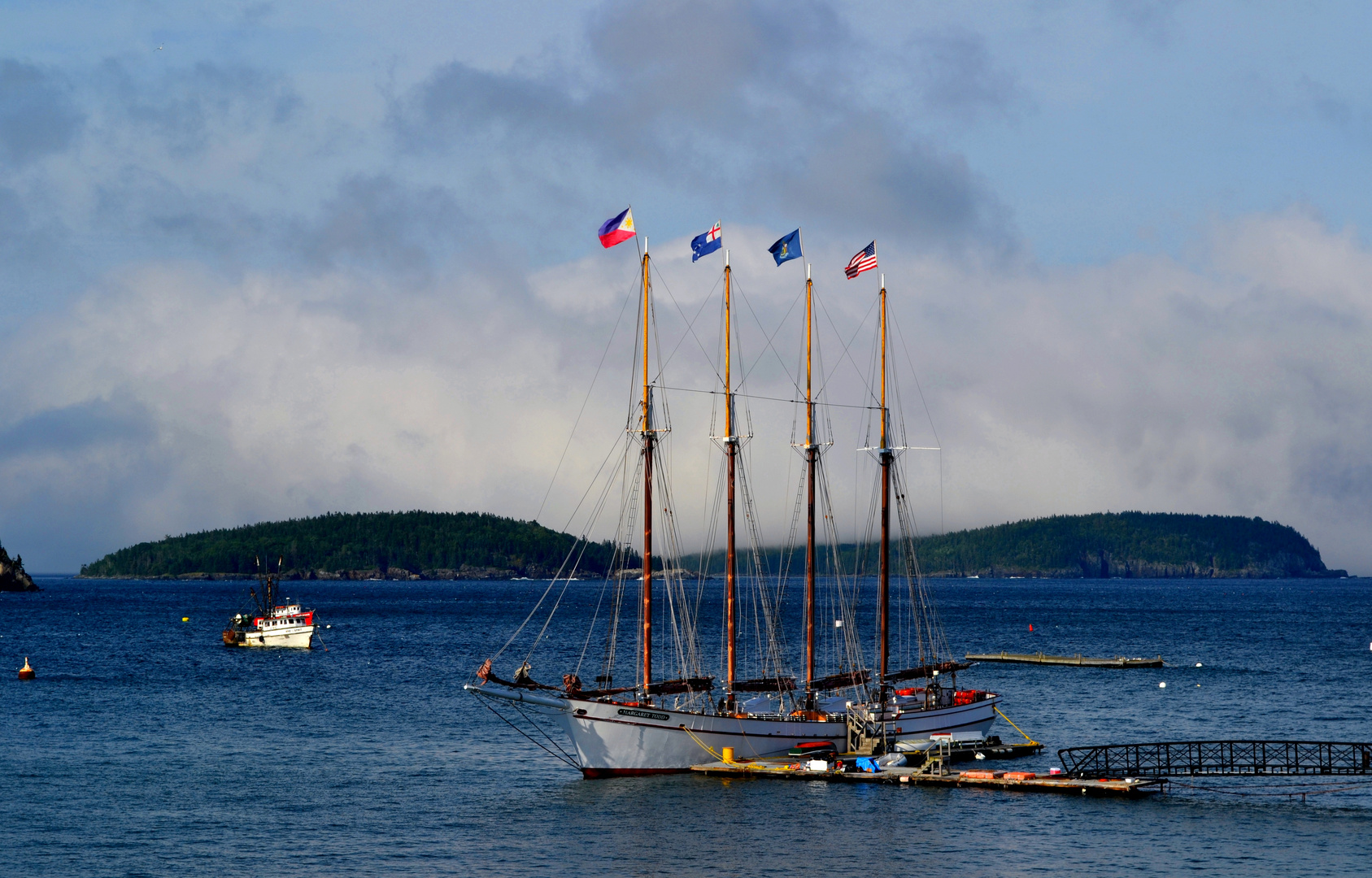 Segelschiff in der Frenchman Bay Foto & Bild north america, united
