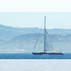 Segelschiff in der Meeresenge von Gibraltar