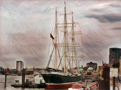 Segelschiff in Hamburg