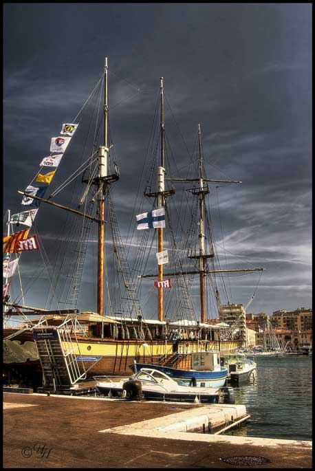 Segelschiff in Marseille