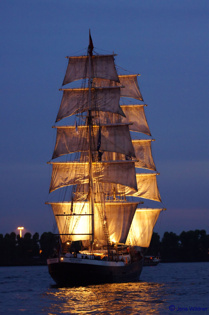 Segelschiff "Mercedes Amsterdam" - Hafengeburtstag 2011