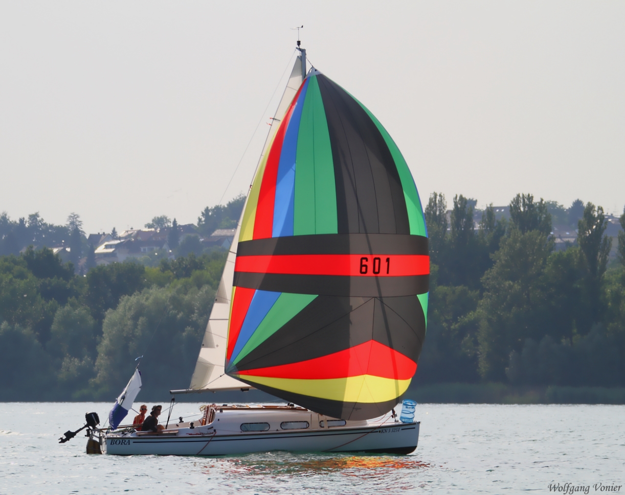 Segelschiff mit gesetztem Spinnaker II