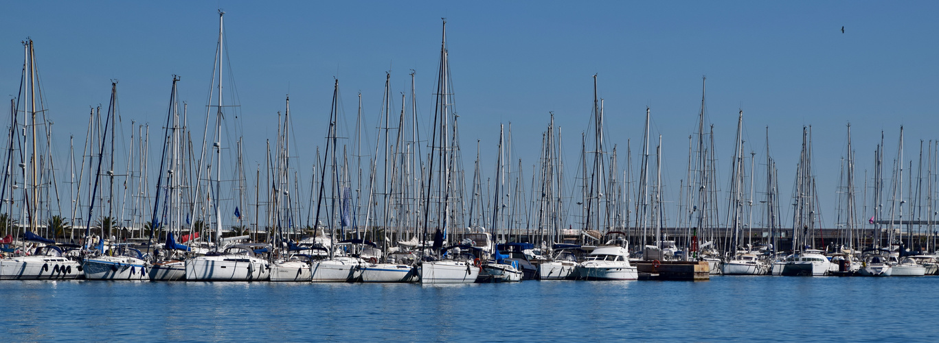 Segelschiff-Parkplatz