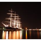 Segelschiff "Passat" bei Nacht