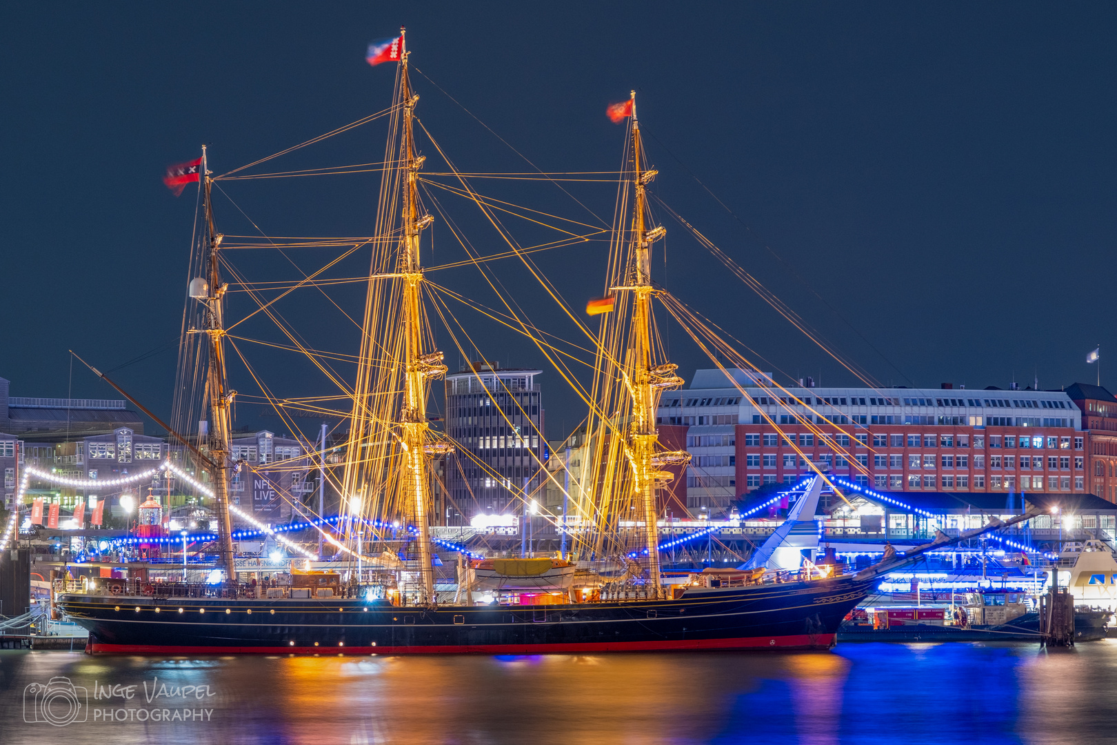 Segelschiff „Stad Amsterdam“ in Hamburg