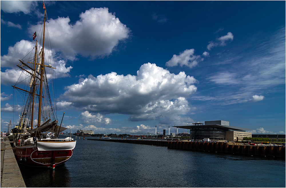 Segelschiff und Oper Kopenhagen