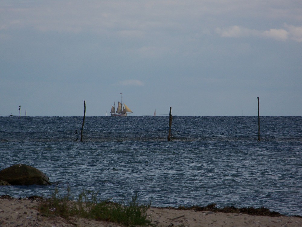 Segelschiff vor der Küste Dänemarks